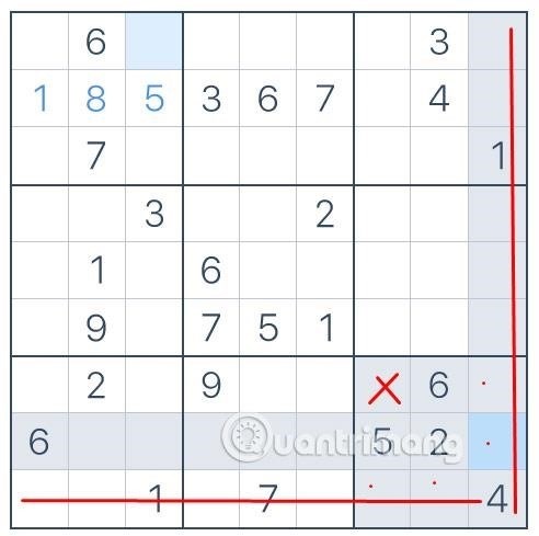 Cách chơi Sudoku dễ nhất là bắt đầu từ việc xác định các số đã cho trong các ô nhỏ nhất, sau đó tiếp tục điền vào các ô còn lại bằng cách áp dụng quy tắc không được lặp lại các số trong cùng hàng, cột và ô vuông.