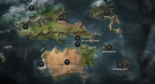12 khu vực tại bản đồ Runeterra cùng thi đấu LMHT, đâu sẽ là đội hình mạnh nhất của từng nơi?