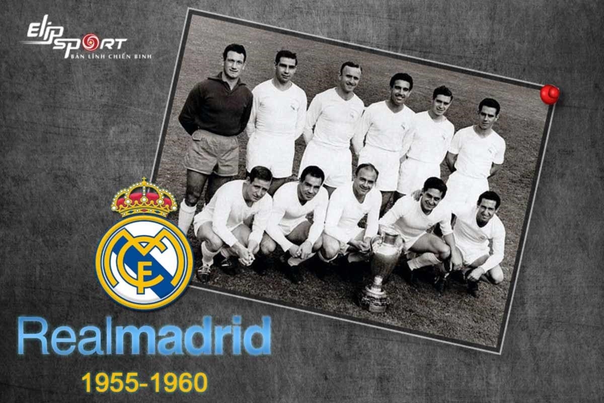 Đội hình bóng đá Real Madrid trong khoảng thời gian từ năm 1955 đến năm 1960.