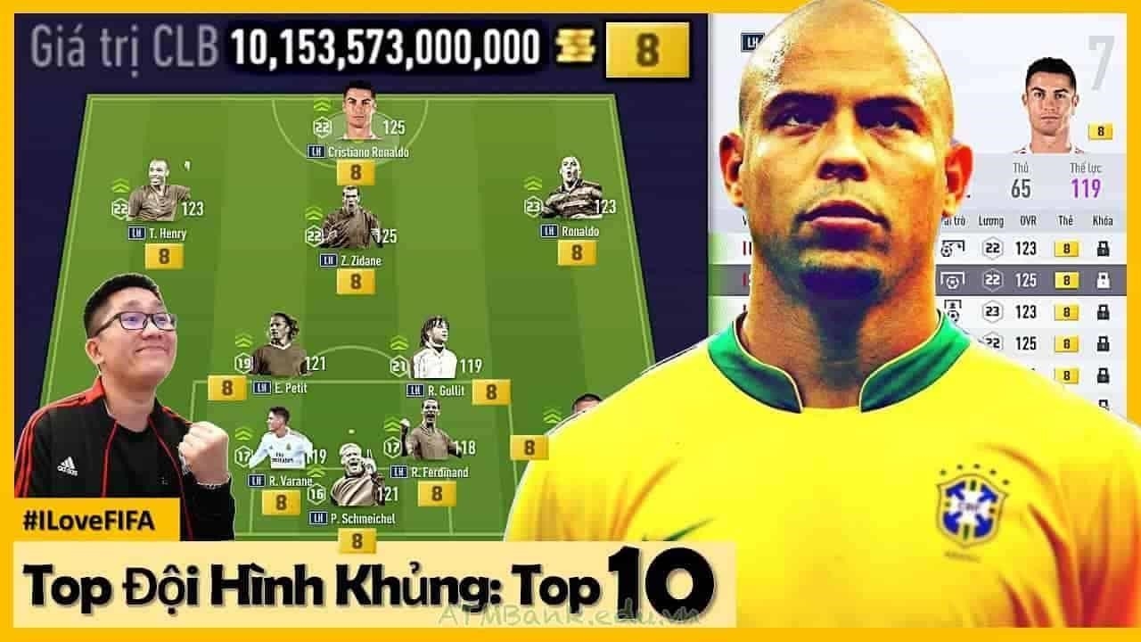 Hình đội hình FO4 Top 10 là một bức ảnh được chụp trong trò chơi FIFA Online 4, thể hiện sự xuất sắc và tài năng của 10 cầu thủ hàng đầu trong trò chơi này.