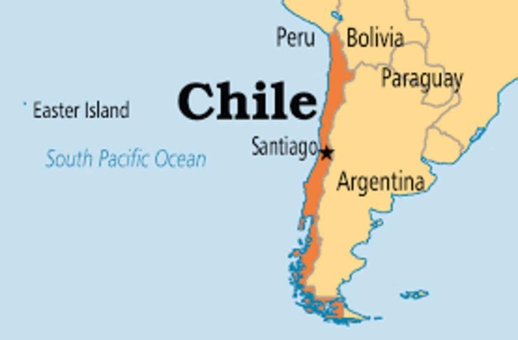 Bản đồ đất nước Chile (Chile Map) khổ lớn năm 2023