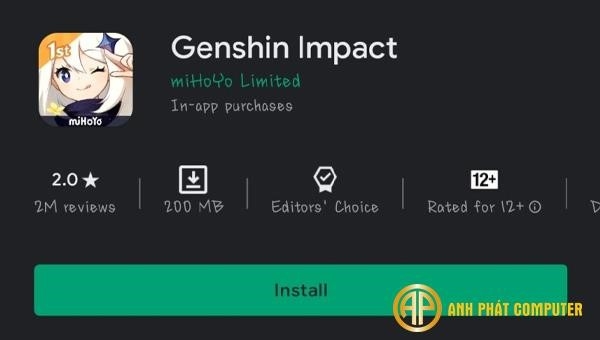 Cách tải ứng dụng Genshin Impact cho hệ điều hành Android.