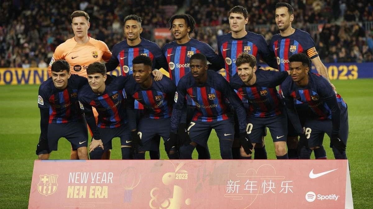 Đội hình của Barca trong mùa giải mới nhất 2022/2023.