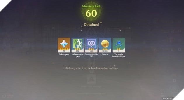 Sau hơn 660 ngày kể từ ngày mở cửa ban đầu của trò chơi, một game thủ chơi miễn phí không nạp tiền đã đạt đến Cấp Thám Hiểm 60 và có một kho vũ khí và nhân vật 5 sao may mắn.