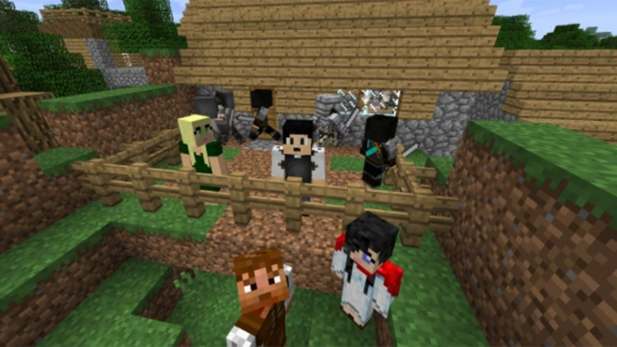 Minecraft Comes Alive giúp bạn tương tác dễ dàng hơn với cư dân làng.