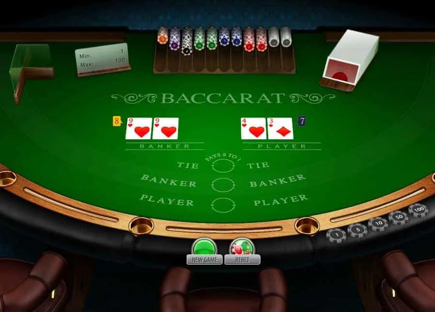 Cách chơi baccarat trực tuyến