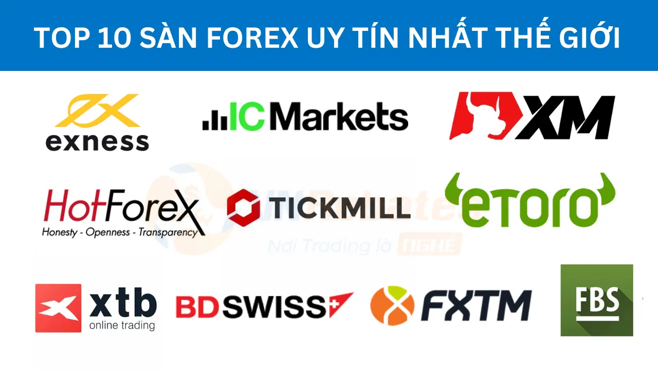 Top 10 sàn Forex uy tín, tốt nhất thế giới 2023